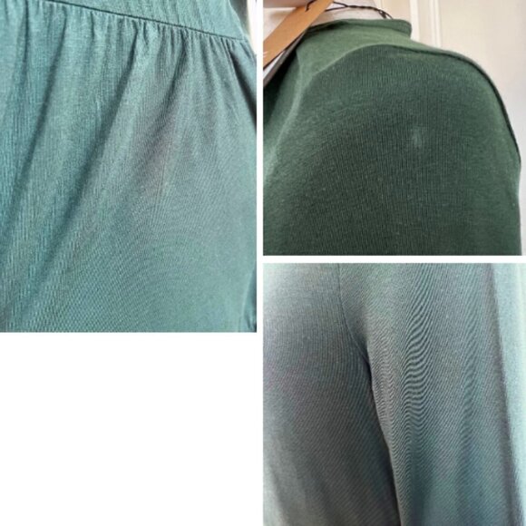 VERO MODA Green Tiered Long Sleeve Knit Dress Size M - Picture 11 of 11